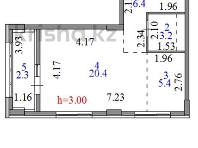 1-комнатная квартира, 40 м², 6/9 этаж, E-669 13a за 15 млн 〒 в Астане, Есильский р-н