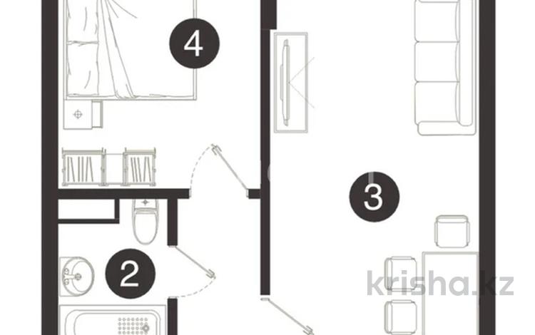 2-бөлмелі пәтер · 52 м² · 2/7 қабат, Кульджинский тракт 10, бағасы: 7 млн ₸ в  — фото 3
