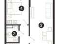 2-бөлмелі пәтер · 52 м² · 2/7 қабат, Кульджинский тракт 10, бағасы: 22 млн ₸ в  — фото 2