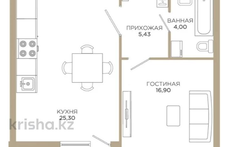 2-комнатная квартира, 55 м², 5/16 этаж, Улы дала 37 за 28 млн 〒 в Астане, Есильский р-н — фото 9