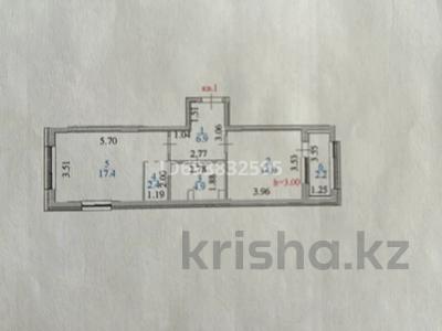 1-комнатная квартира, 48 м², 2/6 этаж, Бокейхана 44 за 28 млн 〒 в Астане, Есильский р-н