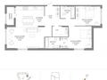 3-бөлмелі пәтер · 100.85 м² · 11/12 қабат, А 32 2Б — БЕЗ КОМИССИИ, ЕСТЬ ЕЩЕ ВАРИАНТЫ, бағасы: ~ 89.5 млн ₸ в Астане, Сарайшык р-н — фото 2