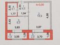 1-бөлмелі пәтер · 36.8 м² · 1/12 қабат, Туран 46/6, бағасы: 31 млн ₸ в Астане, Есильский р-н — фото 2