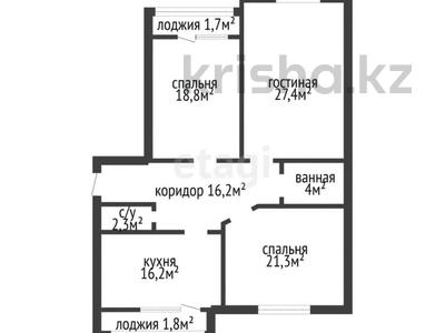 3-комнатная квартира, 109.7 м², 2/5 этаж, мкр. Алтын орда за 22 млн 〒 в Актобе, мкр. Алтын орда