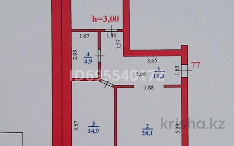 2-бөлмелі пәтер · 80 м² · 2/7 қабат, проспект Нурсултана Назарбаева 233/2, бағасы: ~ 49.1 млн ₸ в Уральске — фото 2