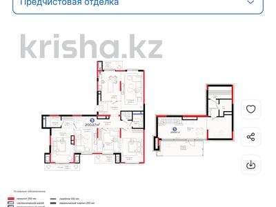 5-комнатная квартира · 200 м² · 7/7 этаж, Толеметова — 12%СКИДКА за ~ 161.6 млн 〒 в Шымкенте, Абайский р-н