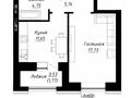 1-комнатная квартира · 42 м², Александр Сызганов 1/3 — Новая Мечеть за 29.5 млн ₸ в Астане, Есильский р-н — фото 2