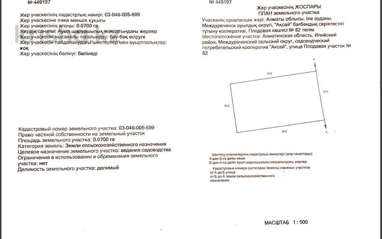 Отдельный дом • 3 комнаты • 80 м² • 7 сот., Плодовая 82 за 3.3 млн 〒 в Жибек Жолы — фото 2