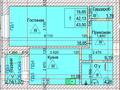 1-бөлмелі пәтер, 43.5 м², 5/11 қабат, Победы 70А, бағасы: ~ 17.8 млн 〒 в Костанае — фото 3