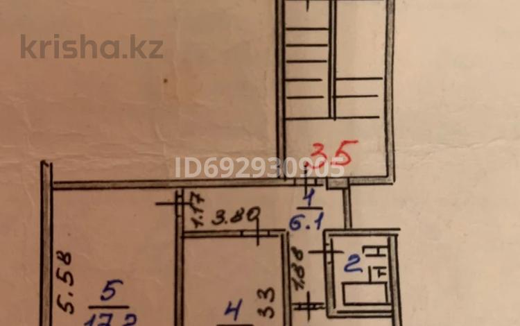 2-комнатная квартира, 42 м², 1/4 этаж, Пушкина 69 за 15 млн 〒 в Костанае — фото 2