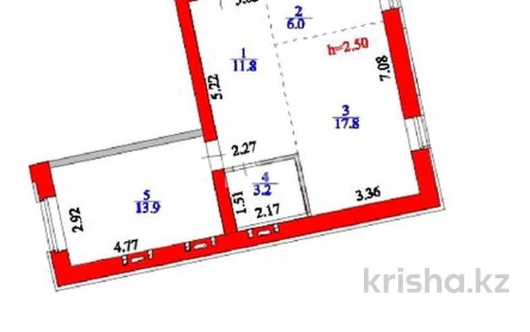 2-бөлмелі пәтер · 49.9 м² · 9/9 қабат, Е 181 3, бағасы: 17.5 млн ₸ в Астане, Нура р-н — фото 2