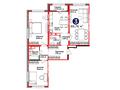 3-комнатная квартира · 88.76 м², Улы Дала 14 за ~ 44.3 млн ₸ в Астане, Нура р-н — фото 3