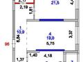 1-комнатная квартира · 42.8 м² · 10/21 этаж, мкр Пригородный, Мангилик ел — Рыскулова за 38 млн ₸ в Астане, Есильский р-н — фото 12