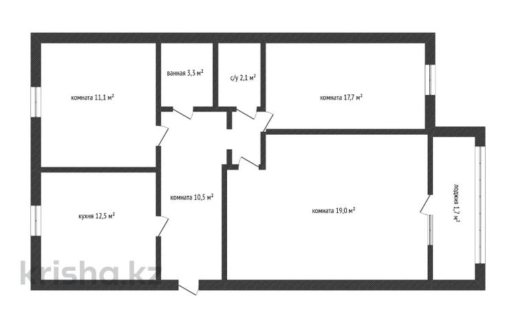 3-комнатная квартира · 78 м² · 3/5 этаж, сарыарка 34/3 за 36 млн ₸ в Кокшетау — фото 2