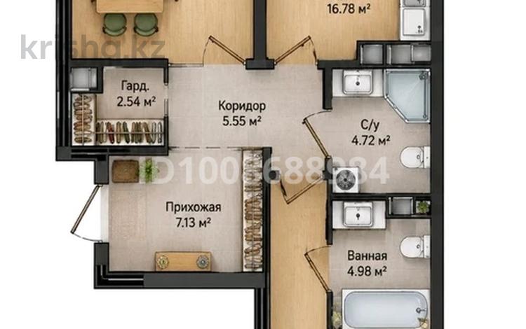 3-комнатная квартира · 93 м² · 5/9 этаж, Егизбаева 9/1 за 91 млн ₸ в Алматы, Бостандыкский р-н — фото 67