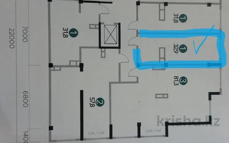 1-бөлмелі пәтер · 33 м² · 4/10 қабат, Рыскулова 57/7 — Жансугурова, бағасы: 17 млн ₸ в Алматы, Жетысуский р-н — фото 2