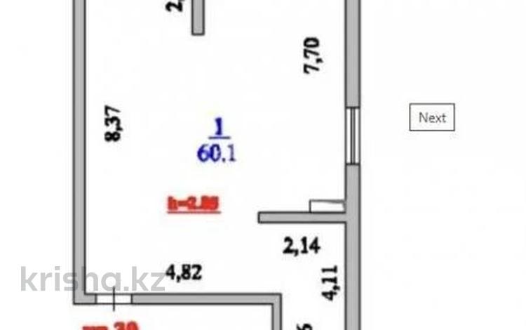 2-бөлмелі пәтер · 61.7 м² · 7/9 қабат, Алатауская трасса, бағасы: 28.5 млн ₸ в  — фото 2