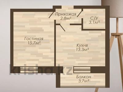 1-бөлмелі пәтер, 36.7 м², 2/5 қабат, мкр. Алтын орда, Район Батыс 2 уч. 1К, бағасы: 11 млн 〒 в Актобе, мкр. Алтын орда