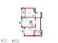 2-бөлмелі пәтер · 64 м² · 4/16 қабат, Калдаякова, бағасы: ~ 38.6 млн ₸ в Шымкенте, Туран р-н