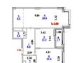 3-бөлмелі пәтер · 78 м² · 7/9 қабат, Туран 57/7, бағасы: 65 млн ₸ в Астане, Нура р-н