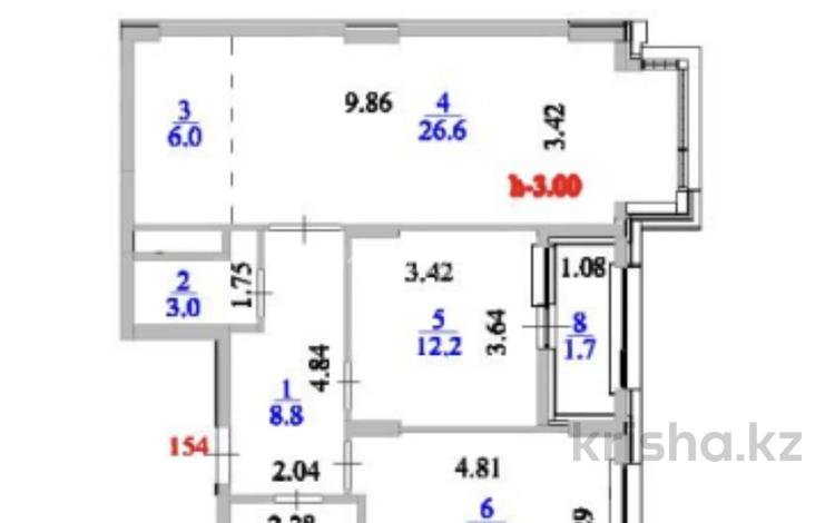3-бөлмелі пәтер · 78 м² · 7/9 қабат, Туран 57/7, бағасы: 65 млн ₸ в Астане, Нура р-н — фото 4