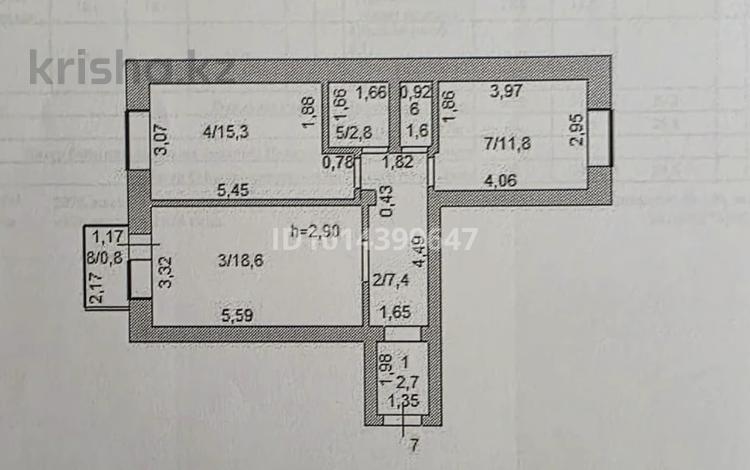 2-бөлмелі пәтер · 61 м² · 4/5 қабат, Назарбаева 7/7, бағасы: 23.9 млн ₸ в Кокшетау — фото 11