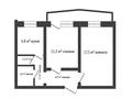 2-бөлмелі пәтер · 48.6 м² · 1/5 қабат, Сатпаева, бағасы: 15 млн ₸ в Актобе — фото 8
