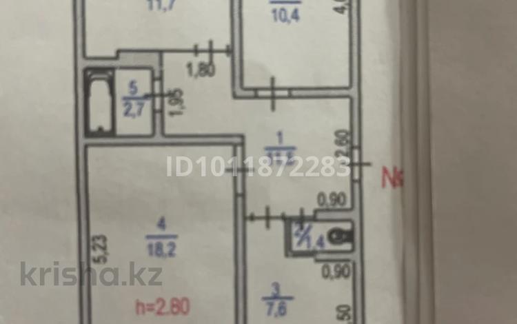 3-бөлмелі пәтер · 67.5 м² · 5/5 қабат, Телецентр 13, бағасы: 16 млн ₸ в Таразе — фото 2
