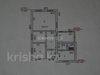 Отдельный дом • 3 комнаты • 71.6 м² • 9 сот., Жамбыла 65 за 4.5 млн 〒 в 