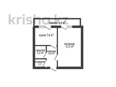 1-бөлмелі пәтер · 35 м² · 5/5 қабат, мкр 8, Марата Оспанова 54к1, бағасы: 10.8 млн ₸ в Актобе