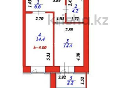 1-комнатная квартира · 40 м² · 1/12 этаж, Чингиз Айтматов 65 за 17.3 млн ₸ в Астане, Нура р-н