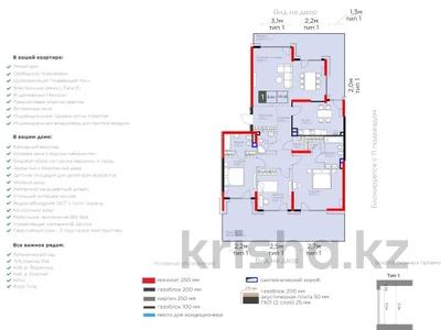 4-бөлмелі пәтер · 176.49 м² · 1/3 қабат, мкр Горный Гигант, Оспанова 1а/11, бағасы: 286 млн 〒 в Алматы, Медеуский р-н