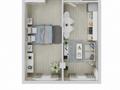2-комнатная квартира · 45.5 м² · 2/3 этаж, мкр Акжар, Береке 9 — Жандосова-Егинсу за 23 млн ₸ в Алматы, Наурызбайский р-н — фото 2