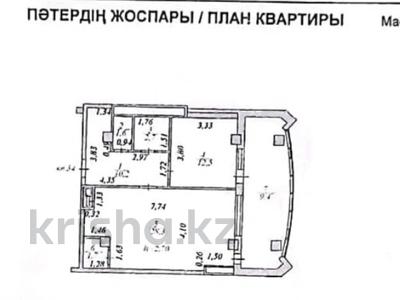 2-бөлмелі пәтер · 66.4 м² · 5/36 қабат, Кудайбердиулы 17, бағасы: 28 млн ₸ в Астане, Алматы р-н