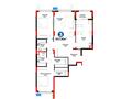 3-комнатная квартира · 107.16 м² · 2/16 этаж, Е-899 7 за ~ 82.9 млн ₸ в Астане, Нура р-н — фото 3