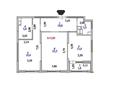 2-бөлмелі пәтер · 77 м² · 8 қабат, Конаева 5 — Кунаева, бағасы: 71 млн ₸ в Астане, Есильский р-н
