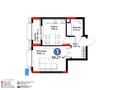 1-комнатная квартира · 38.27 м² · 2/9 этаж, Туран 57/6 за 27.5 млн ₸ в Астане, Нура р-н