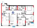 4-бөлмелі пәтер · 113.77 м² · 16/16 қабат, Туран 57д, бағасы: ~ 84.9 млн ₸ в Астане, Нура р-н — фото 3