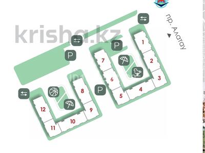 2-комнатная квартира · 43.9 м² · 3/9 этаж, мкр Шугыла 20/1 за 23 млн ₸ в Алматы, Наурызбайский р-н