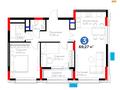 3-комнатная квартира · 69.27 м², Сагадат Нурмагамбетов 17 — Пересечение улиц Ш.Калдаякова, С.Нурмагамбетова, Райымбек батыра за ~ 32.4 млн 〒 в Астане, Алматы р-н