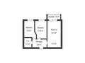 2-комнатная квартира · 50.5 м² · 1/9 этаж, Микрорайон Береке, М-н Береке за 25.2 млн ₸ в Костанае — фото 6