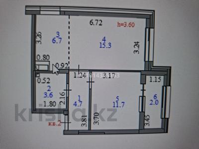 2-комнатная квартира · 44 м² · 1/10 этаж, Кошкарбаева 54а — Кошкарбаева Жумабаева за 29 млн ₸ в Астане, Сарайшык р-н