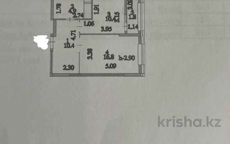 1-комнатная квартира · 44.3 м² · 17/17 этаж, Шамши Калдаяков 58/1 за 25.5 млн ₸ в Астане, Сарайшык р-н — фото 2
