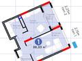1-бөлмелі пәтер · 37.4 м² · 3/17 қабат, Бухар Жырау 33, бағасы: 29.1 млн ₸ в Астане, Есильский р-н