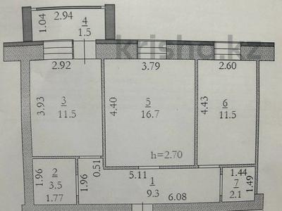2-комнатная квартира · 56 м² · 9/10 этаж, мкр. Алтын орда, Тауелсиздик за 22.8 млн ₸ в Актобе