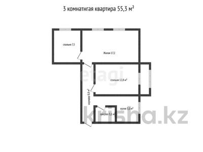 3-комнатная квартира · 55.3 м² · 4/5 этаж, Авангард мкр.4 2 за 18 млн 〒 в Атырау, мкр Авангард-4