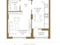 1-комнатная квартира · 47.85 м² · 12/12 этаж, Достык 8/2 за ~ 37.8 млн ₸ в Астане — фото 3