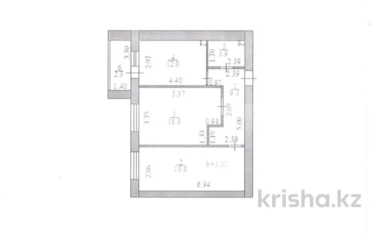 2-комнатная квартира, 67 м², 9/12 этаж, Бухар жырау Б/Н — 809 за 26.8 млн 〒 в Астане, Есильский р-н — фото 2