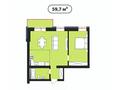 2-комнатная квартира · 59.7 м², Анжерская 41 за 23.1 млн ₸ в Караганде — фото 3