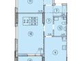 2-бөлмелі пәтер · 63.84 м² · 3/12 қабат, Исмаилова 43 — ул парковой и исмаилова, бағасы: 30 млн ₸ в Петропавловске — фото 2